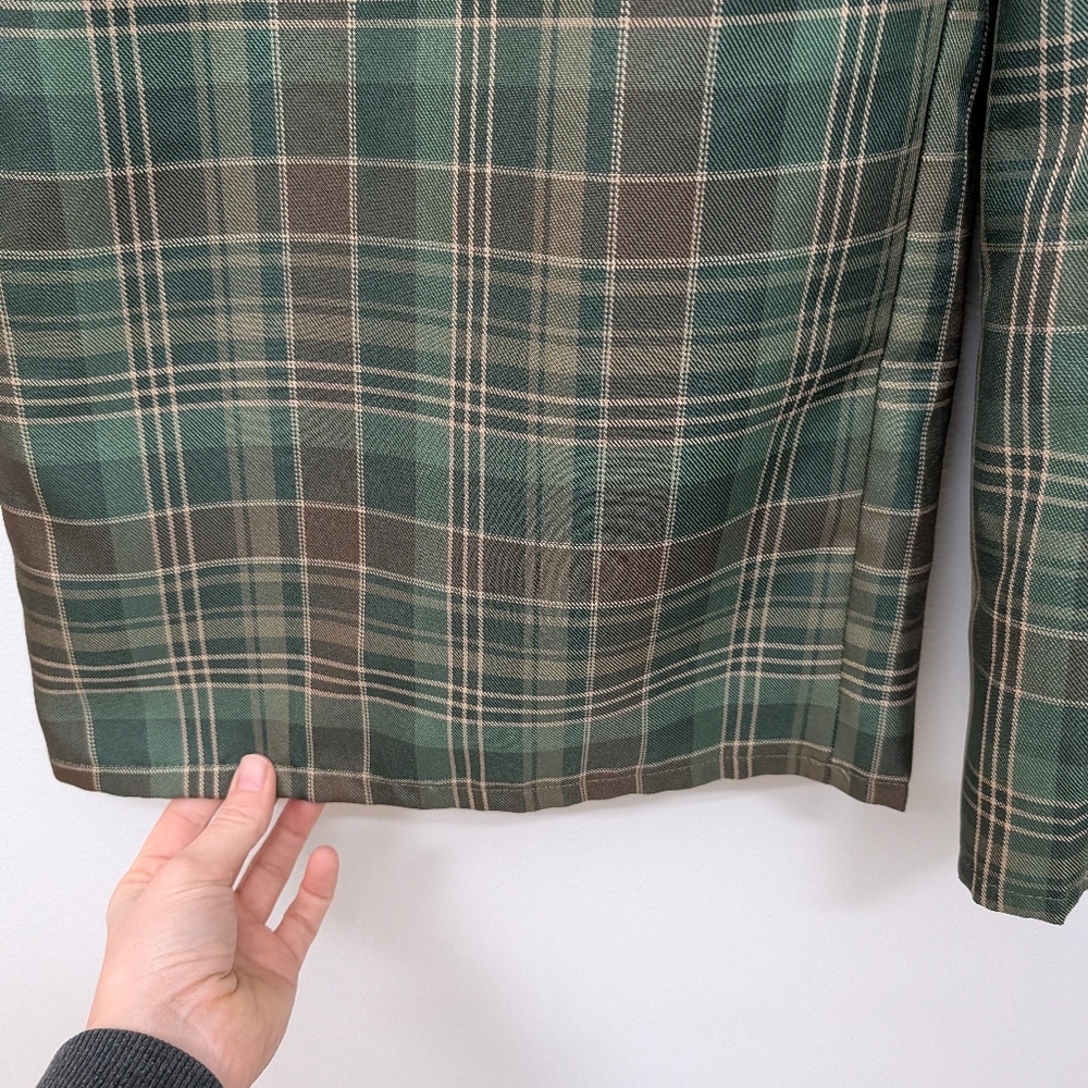 Green Plaid Pants - Picture 3 of 5